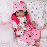 Poupée réaliste pour bébé fille de 20 pouces Babeside Ama, en silicone et vinyle avec corps en tissu, fabricant OEM/ODM