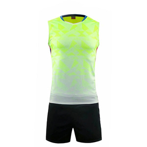 Uniformes de voleibol transpirables de color sólido para hombre, ropa de entrenamiento, MOQ bajo, uniformes de voleibol de precio al por mayor - Product Image 2