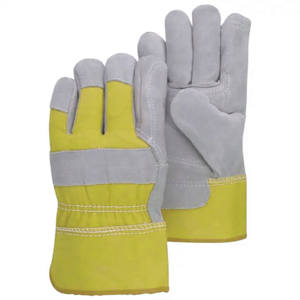 Gréeur canadien Gants en cuir de vachette renforcé Gants de travail en coton lourd de sécurité industrielle avec fonction antistatique - Product Image 3