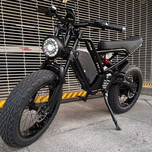 Bicicleta Eléctrica Urbana con Marco de Aleación de Aluminio, Motor Trasero de 48V 1500W, Llantas Gruesas de 20'' *4.0, Batería de Litio, Bicicleta para Nieve - Product Image 3