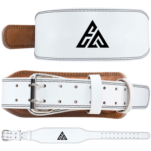 Cinturón de Fitness para gimnasio de piel de vaca resistente personalizable, cinturones antideslizantes para levantamiento de pesas para entrenamiento con logotipo personalizado - Product Image 4