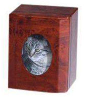 Urnas de cremación de madera hechas a mano de estilo americano para cenizas de gatos y perros Urnas funerarias modernas para restos de mascotas al por mayor - Product Image 1