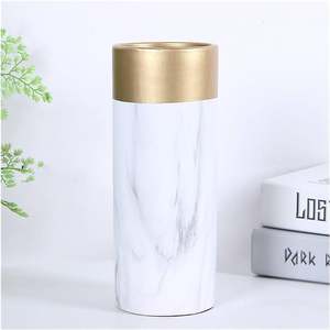 Luxueux Design Marbre Design Décoratif Fleur Vase Décor À La Maison Centres De Table Matériau De Haute Qualité Pot De Fleur À Faible Coût - Product Image 3