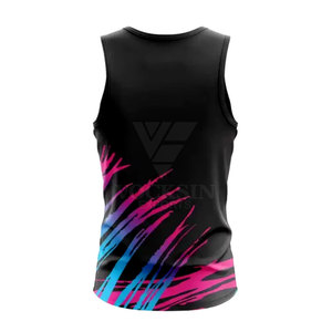 Camiseta sin mangas con estampado por sublimación para mujer, camiseta sin mangas de tela suave para fitness y uso diario - Product Image 3