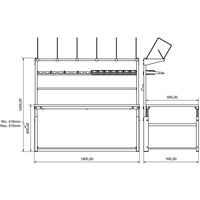 Station d'emballage industrielle Bodur à haute productivité, grande taille W1800mm, en acier laminé à froid, pour les centres logistiques d'exécution des commandes e-commerce
