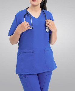 Uniforme Médico de Alta Calidad para Verano, Unisex, Antiarrugas, Transpirable, de Secado Rápido, Tela Spandex, Tipo Jumpsuit/Jogger - Product Image 1