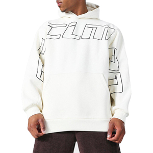 Impression graphique personnalisée de haute qualité 100% coton hiver sweat à capuche pour hommes votre propre marque logo étiquette coupe surdimensionnée rapide - Product Image 1