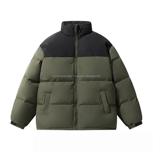 OEM personalizado chaqueta acolchada con capucha con logotipo frontal otoño algodón acolchado transpirable ecológico para los hombres - Product Image 4