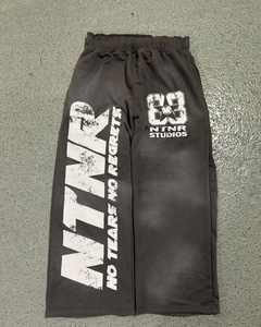 Chándal Deportivo de Invierno para Hombre, Personalizado al por Mayor, Corte Cuadrado, Estampado, Teñido, Efecto Desgastado por el Sol, con Capucha, Forro Polar con Pedrería, Secado Rápido - Product Image 4