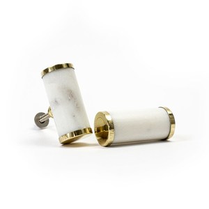 Tiradores de gabinete de latón pulido con estilo de manija de cajón para armarios de cocina de dormitorio en hoteles de India - Product Image 1