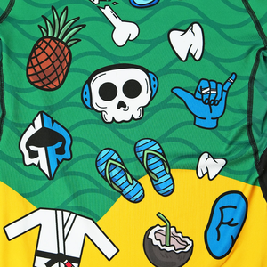 Combinaison de combat BJJ personnalisable à manches courtes en polyester spandex résistant à la compression pour les arts martiaux, couleur extensible, pour hommes - Product Image 6