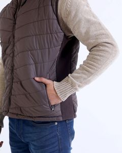 Chaleco Acolchado Ligero Unisex al por Mayor, con Cuello Alto, Camuflaje, Chaqueta Acolchada, Chaleco Térmico, Ropa de Abrigo para Senderismo de Invierno - Product Image 3