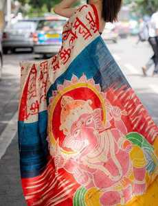 Sarees en soie de brocart tissées à la main sur mesure couleurs assorties extensibles pour les créateurs de mode et les magasins de saree - Product Image 3