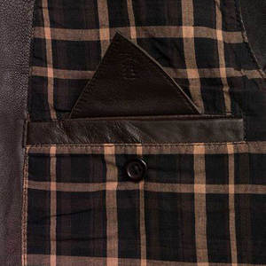 Chaleco de cuero genuino para la venta en línea 2025 Chaleco de cuero de mejor diseño para hombres Hecho en material de alta calidad - Product Image 5