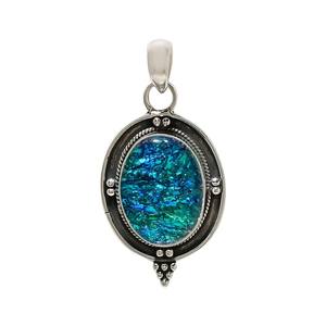Triplet Fire Opal Pendant 925 Sterling Silver Handmade Gemstone Necklace Luxury Jewelry Gift For Women - Product Image 2
