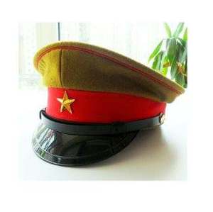 Casquette de visière pour officiers du personnel général 2025, authentique casquette de capitaine, fabriquée en tissu kaki robuste, style anglais HARAZ, quatre saisons, unisexe - Product Image 4