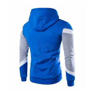 Pakistan Fabricant XS Taille Hommes Sweats À Capuche Sports D'hiver Jogging Porter Fermeture À Glissière Conception Solide Teint-OEM Vente En Gros - Product Image 2