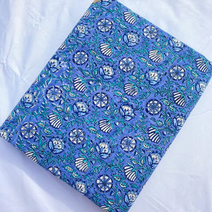 Jaipur Hand Block Impreso 100% Tela de algodón Hecha a mano Transpirable Tradicional Ecológico Hecho a mano Bloque Imprimir Tela de algodón - Product Image 1