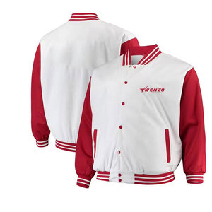 Vestes universitaires pour hommes, style classique universitaire, laine chaude, logo en cuir sur le devant, coupe confortable pour un usage décontracté, vêtements de rue, saison hivernale - Product Image 3