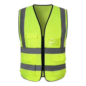 Chaleco DE TRABAJO reflectante de alta visibilidad para hombres y mujeres, ropa de trabajo de seguridad, transpirable, ligero, duradero, chaleco de seguridad reflectante para exteriores - Product Image 4