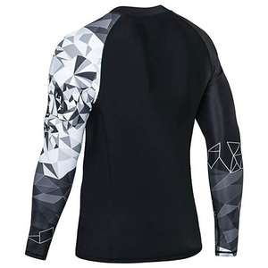 Rash Guard à manches longues respirant à séchage rapide avec logo personnalisé polyester/nylon/élasthanne de la meilleure qualité pour hommes - Product Image 4
