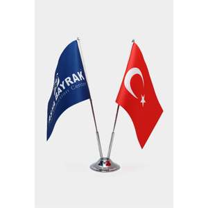 Drapeau double face avec impression numérique, bannières en coton, polyester et soie, mât en aluminium pour affichage - Product Image 1