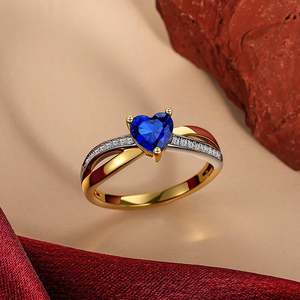 Jeulia Fashion Twist Infinity Heart <b>Ring</b> with Claw Inlay - Product Image 4