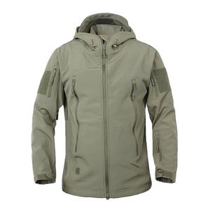 New Arrival <b>Men's</b> Softshell <b>Jacket</b> High-Quality Custom Winter <b>Jacket</b> with Stand Collar & <b>Long</b> Sleeves Canvas Fabric OEM - Product Image 1