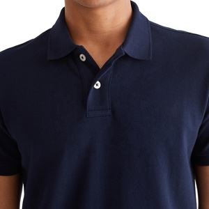 Low Price Men's Polo Shirts High Quality Fabric Custom Logo Plain Blank Short Sleeve Turn Down Collar Lightweight Golf Polo Tee - Product Image 2