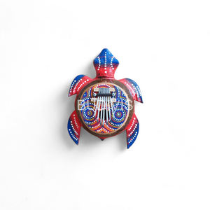 Modèle de tortue souvenir kalimba en bois en gros pour cadeau, mini kalimba en bois pour la décoration de la maison, instrument jouet en bois pour enfant - Product Image 1