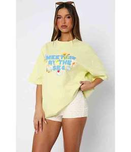 Camiseta Extra Grande Ecológica con Estampado de Limas para Mujer - Product Image 1