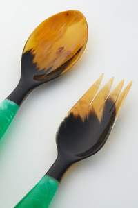 ชุดช้อนสลัดเรซิ่นทำมือสีสันสดใส 100% เรซิ่น สำหรับใช้ในบ้าน โรงแรม รวมถึงช้อนไอศกรีม ของขวัญทางธุรกิจ สไตล์โมเดิร์น - Product Image 2