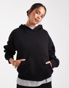 Plus Size Knitted Fleece Hoodie Premium Heavyweight Streetwear Pullover Retro Distressed Look Embroidery <b>Patch</b> 100% Cotton - Product Image 2