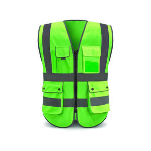 Chaleco DE SEGURIDAD transpirable personalizable logotipo al por mayor adultos al aire libre trabajadores chaleco reflectante - Product Image 4