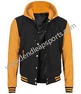 Streetwear décontracté pour hommes Vestes pour hommes Cool Varisty Veste en cuir Versity College pour hommes - Product Image 6