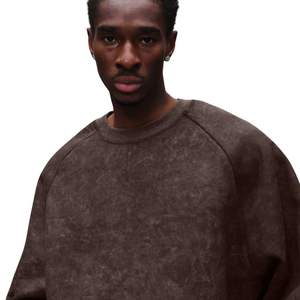 Sudadera Personalizada con Logotipo Frontal, Tejido Grueso de 600 g/m², Cuello Redondo Recortado, Manga Larga Raglán, Ecológica para Hombre - Product Image 3