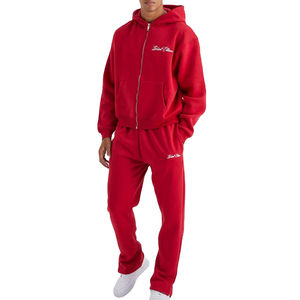 Ensemble de survêtement d'hiver pour homme personnalisé 2026, poids lourd, haute qualité, 100% coton, antibactérien, écologique, streetwear, jogging - Product Image 1