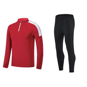 Chaqueta de entrenamiento de fútbol de manga larga para hombre 2025 con pantalones de chándal 100% chándal de fútbol de algodón para correr de invierno de alta calidad - Product Image 6