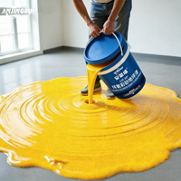 Peinture de sol en sable liquide coloré à effet marbre brillant, peinture époxy auto-nivelante pour sol en béton, carrelage de sol
