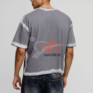 300 Grams <b>Men's</b> Camiseta Fashion Basic Black Loose Crew Neck Tee Soft Jersey Fabric Short Sleeve <b>Shirt</b> for Work and Leisure - Product Image 4
