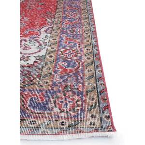 Tapis en laine noué à la main de grande taille, motif médaillon rouge et orange, pour salon, couloir rectangulaire - Pae-2395 - Product Image 4