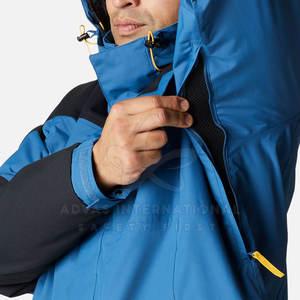 Veste de ski OEM personnalisée de haute qualité pour hommes coupe-vent en laine imperméable isolée respirante fermeture à glissière Sports de plein air - Product Image 6