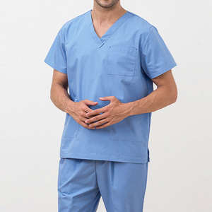 Trajes elásticos suaves quirúrgicos para hombres y mujeres hechos a medida, trajes para hombres, traje de exfoliación médica, uniforme de exfoliación médica para hombre - Product Image 1