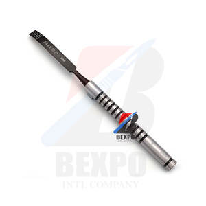 Ridge <b>Chisel</b> for Dental Periodontal Splitting Curved 8mm Bone Extracting Implant Hand Instruments Manual <b>Power</b> Source - Product Image 1