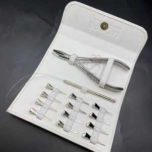 En gros Micro Perle Outils D'extension De Cheveux En Acier Inoxydable Poli Silicone Plastique Cuivre Micro Anneau Pince Cheveux Essentiels - Product Image 6