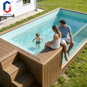 UV Resistant Prefabricated Above Ground Fiberglass Swimming <b>Pool</b> Outdoor Container <b>Pool</b> With Complete Equipment - Product Image 5