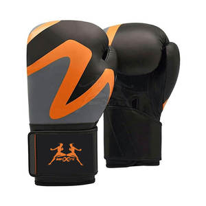 Couches de mousse souple pour une pratique plus sûre Gants de boxe en cuir originaux haut confort avec fermeture à sangle réglable - Product Image 1