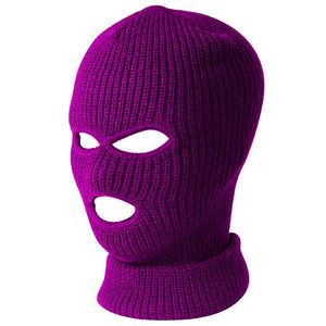 Masques de ski cagoule unisexe de haute qualité nouveau style respirant 3 trous design tricoté léger logo personnalisable pour une utilisation en extérieur - Product Image 5