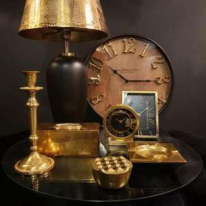 Reloj Despertador Decorativo con Base, Reloj de Escritorio de Lujo, Accesorios de Decoración para el Hogar - Product Image 2