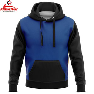 Vente à chaud de haute qualité poids lourd logo personnalisé 100% coton couleur unie vierge polaire sweats à capuche surdimensionnés - Product Image 5